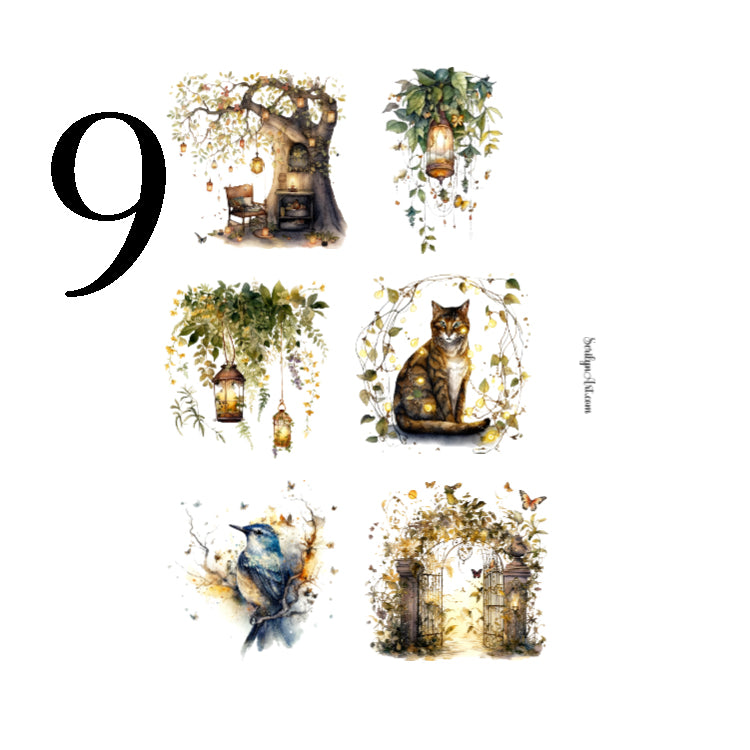 Enchanted Fireflies Sticker Sheet