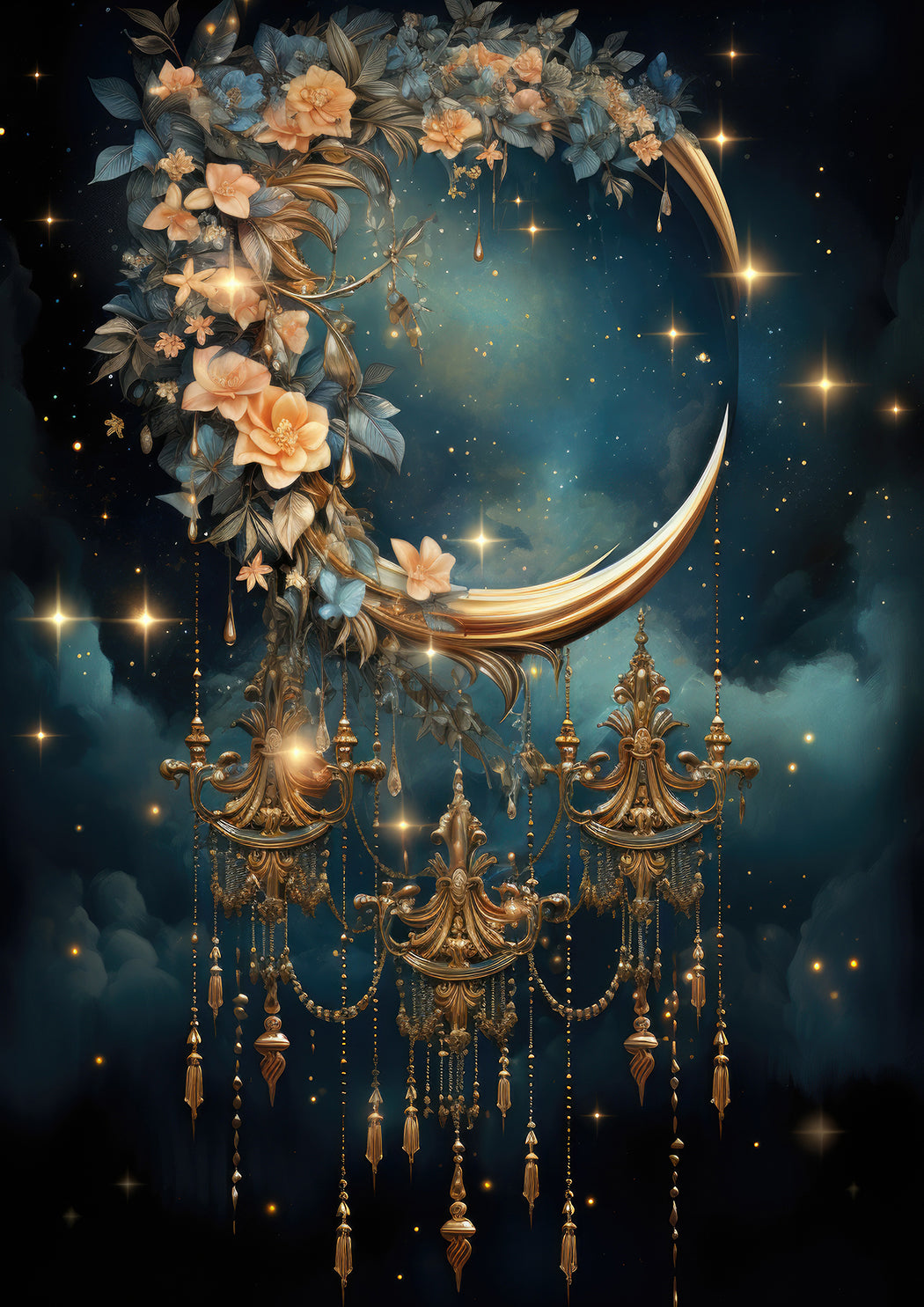 Enchanted Stars Blue Dashboards