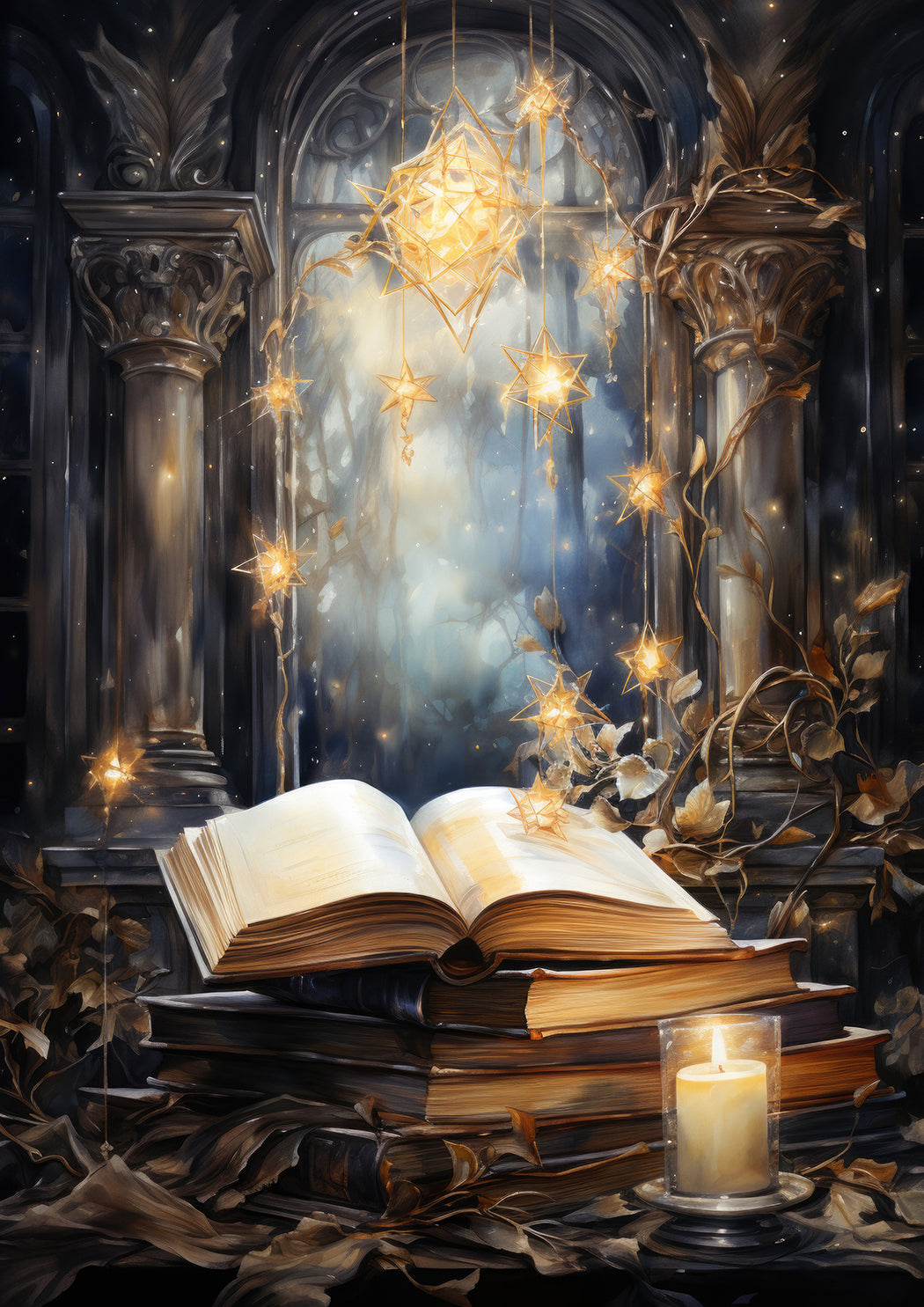 Enchanted Stars Blue Dashboards