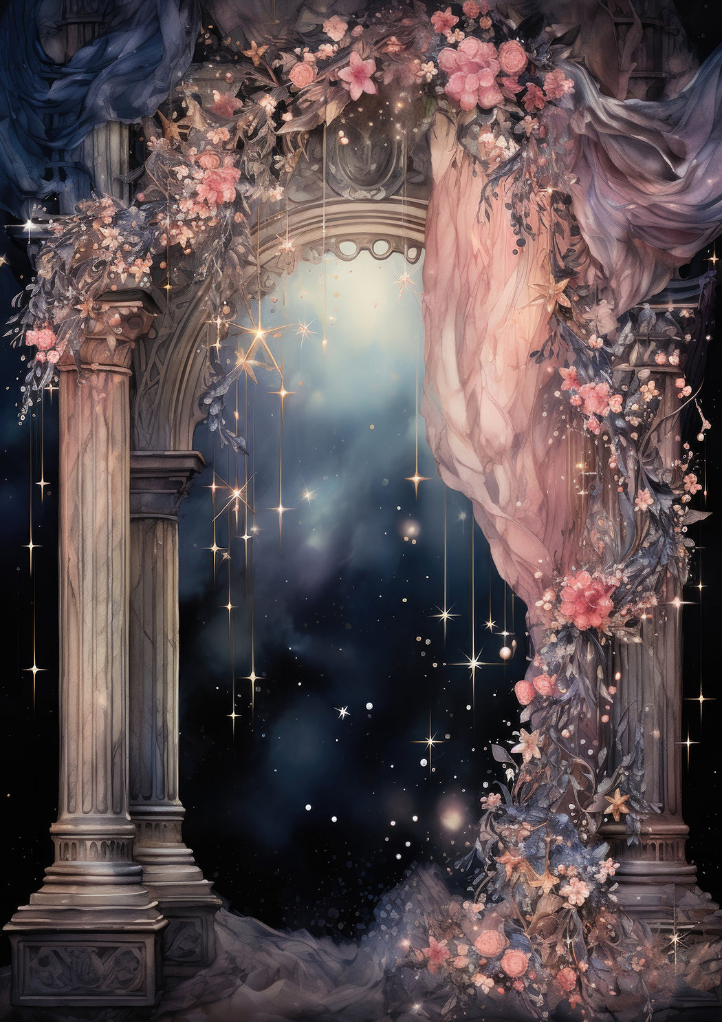 Enchanted Stars Pink Dashboards