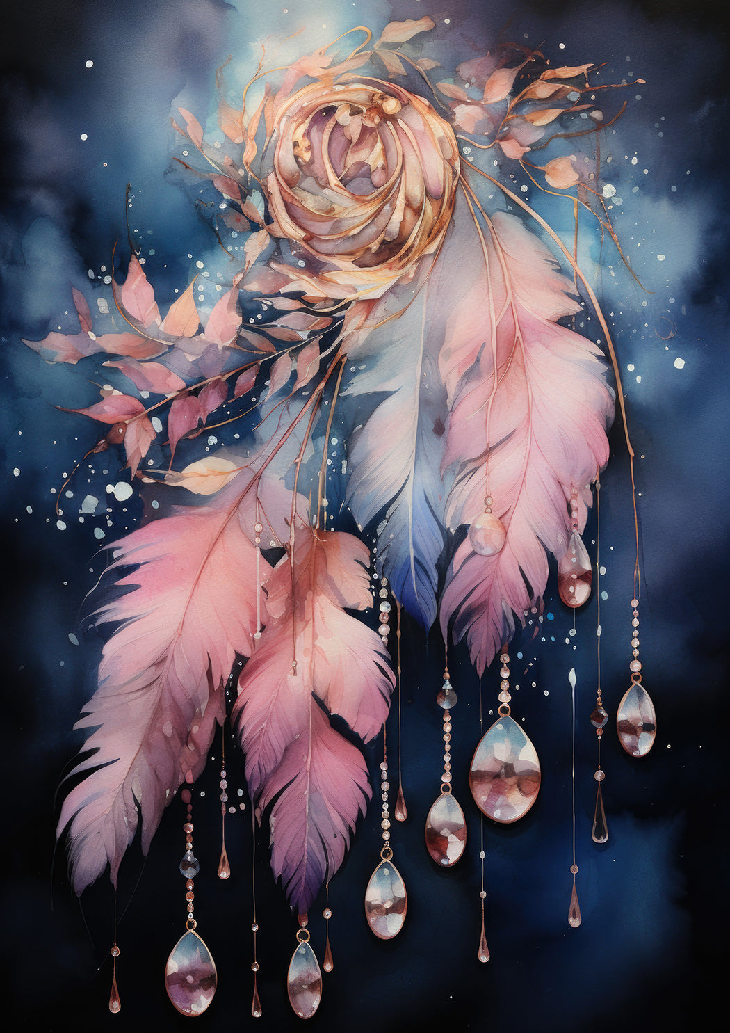 Enchanted Stars Pink Dashboards