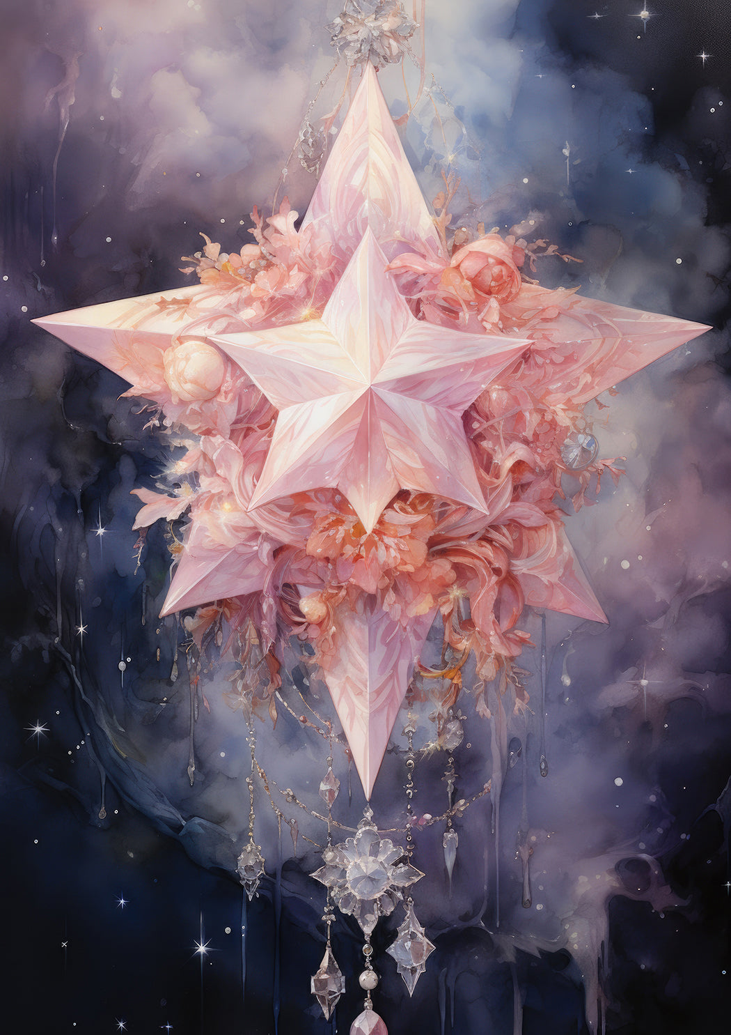 Enchanted Stars Pink Dashboards