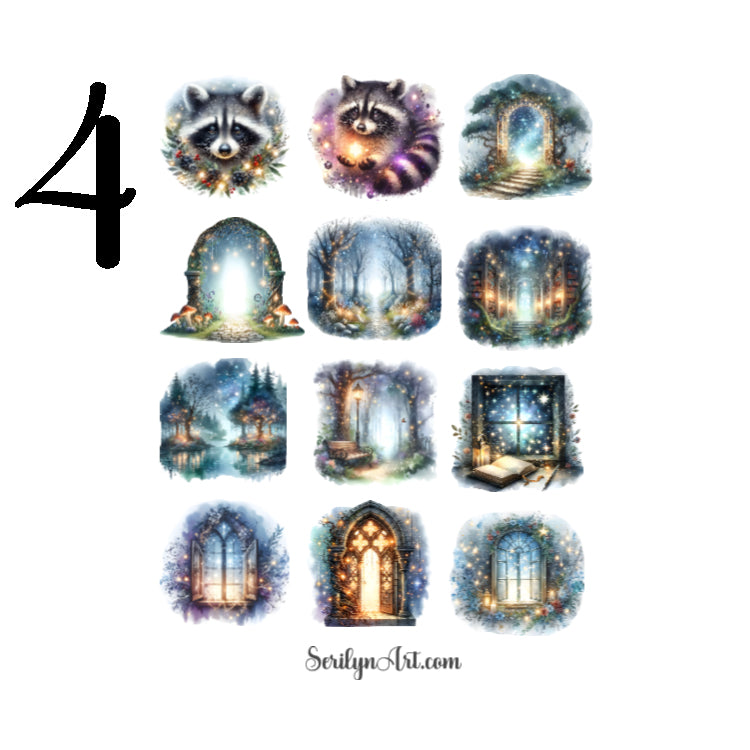 Enchanted World Sticker Sheet