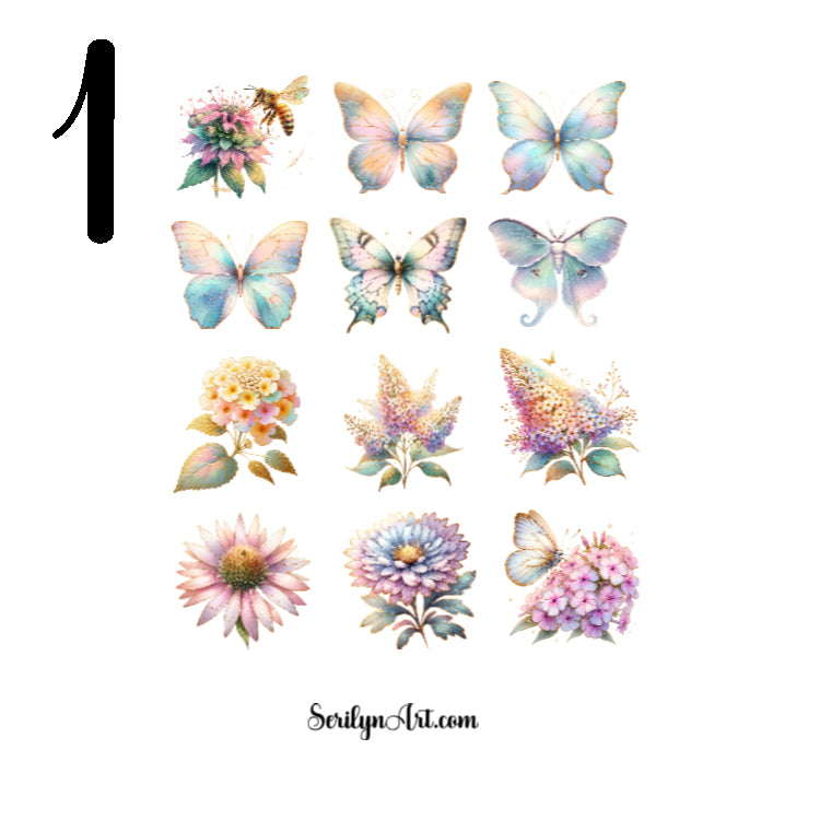 Ethereal Spring Garden Sticker Sheet