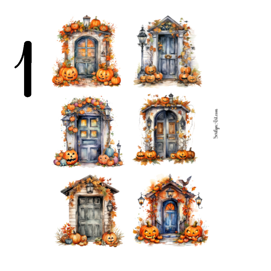 Fall Doors Sticker Sheet