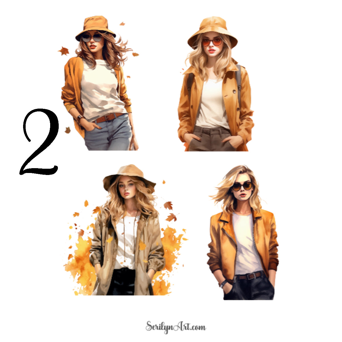 Fall Fashion Sticker Sheet