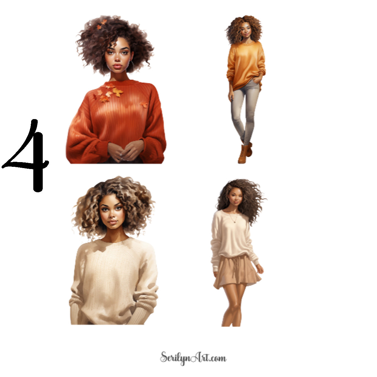 Fall Fashion Sticker Sheet