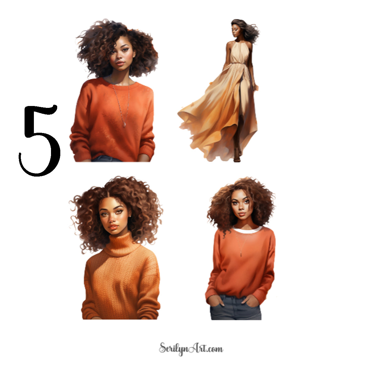 Fall Fashion Sticker Sheet