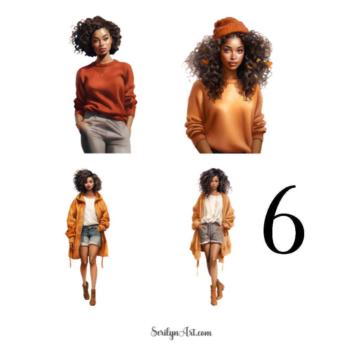 Fall Fashion Sticker Sheet