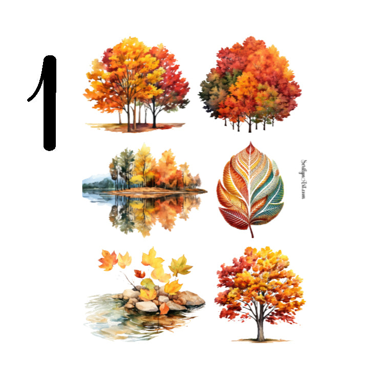 Fall Foliage Sticker Sheet