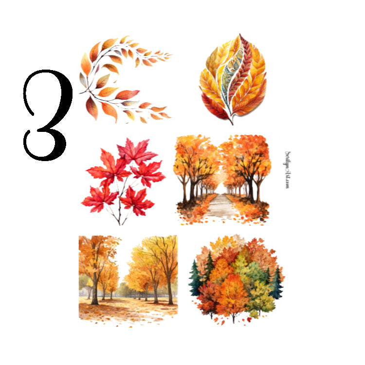 Fall Foliage Sticker Sheet