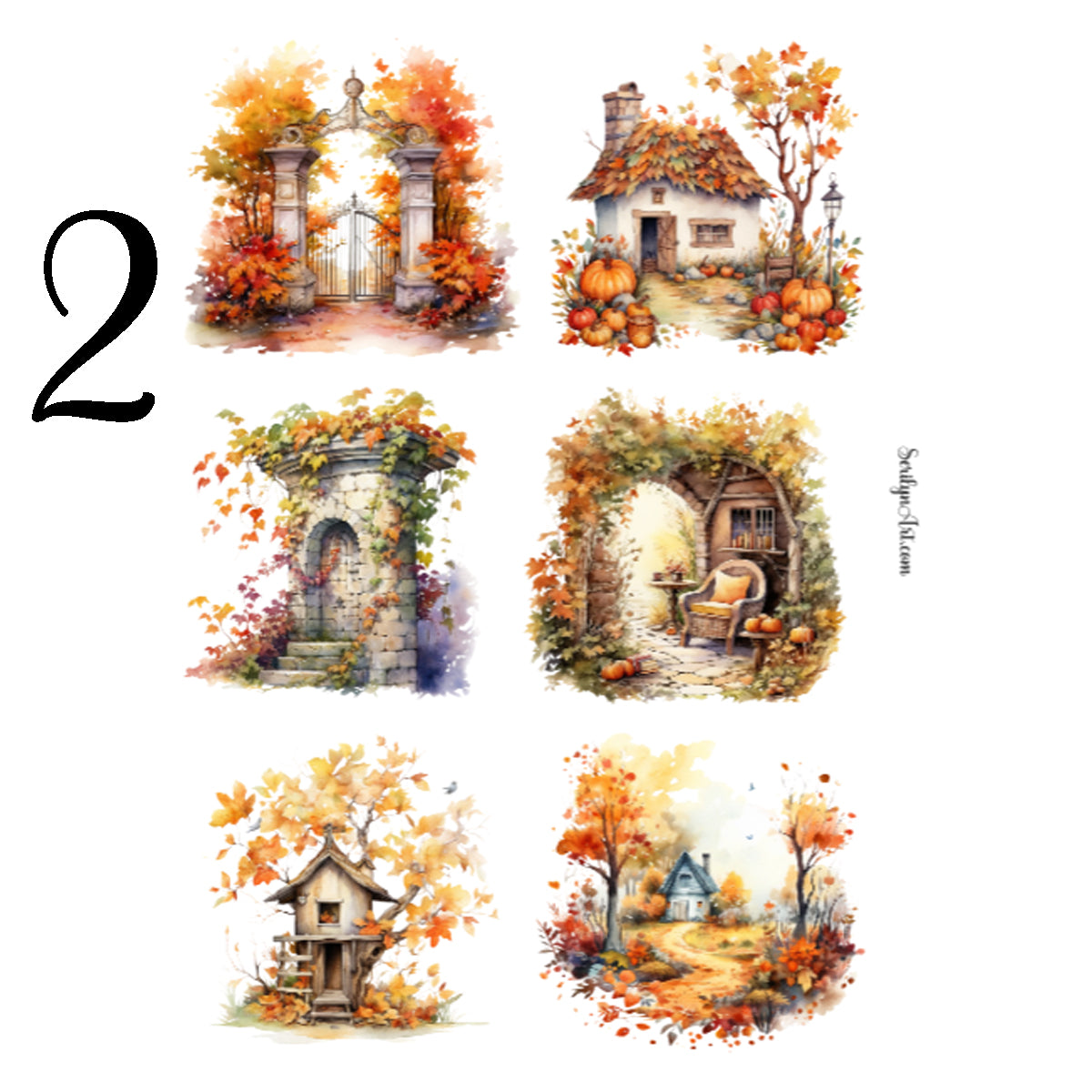 Fall Secret Garden Sticker Sheet