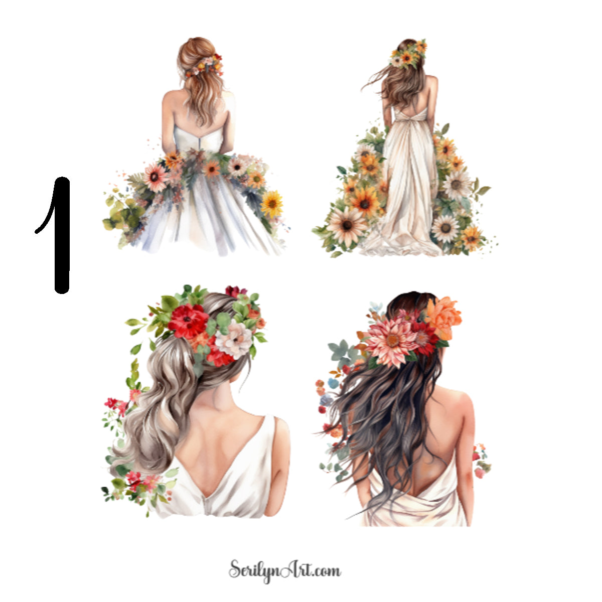 Fall White Dresses Sticker Sheet