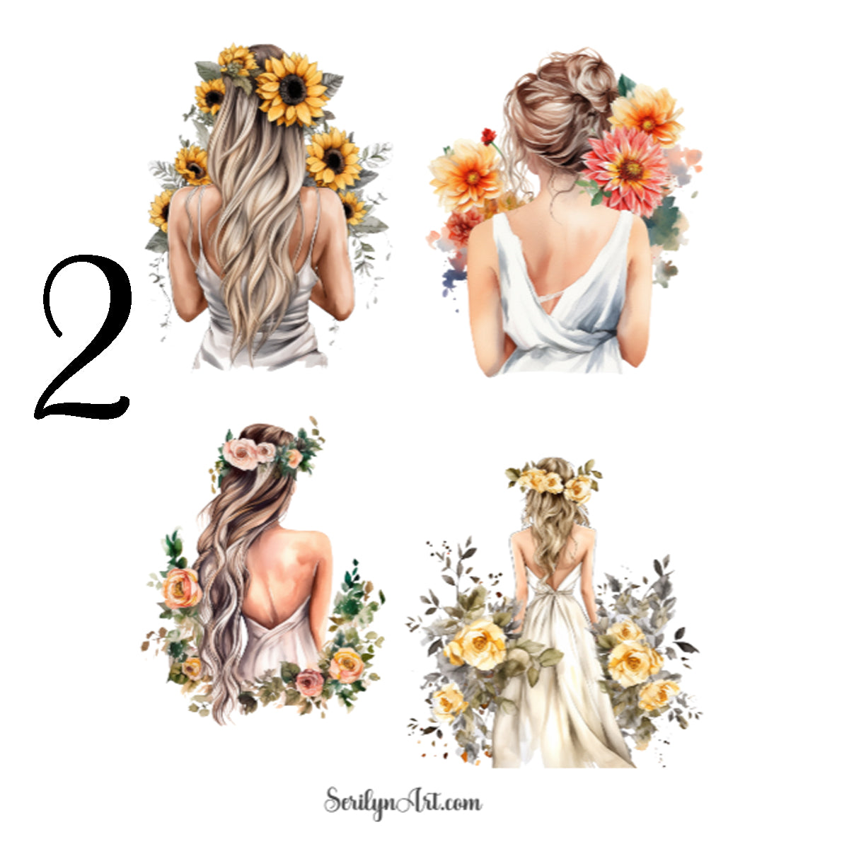 Fall White Dresses Sticker Sheet