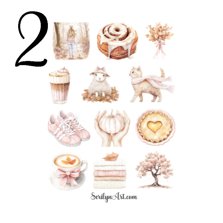 Falling Pretty Sticker Sheet