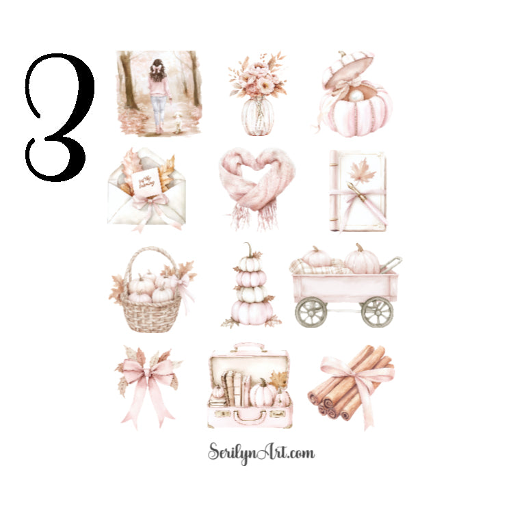 Falling Pretty Sticker Sheet