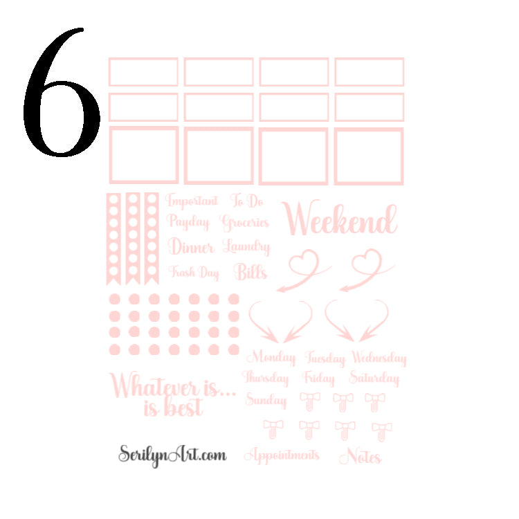 Falling Pretty Sticker Sheet