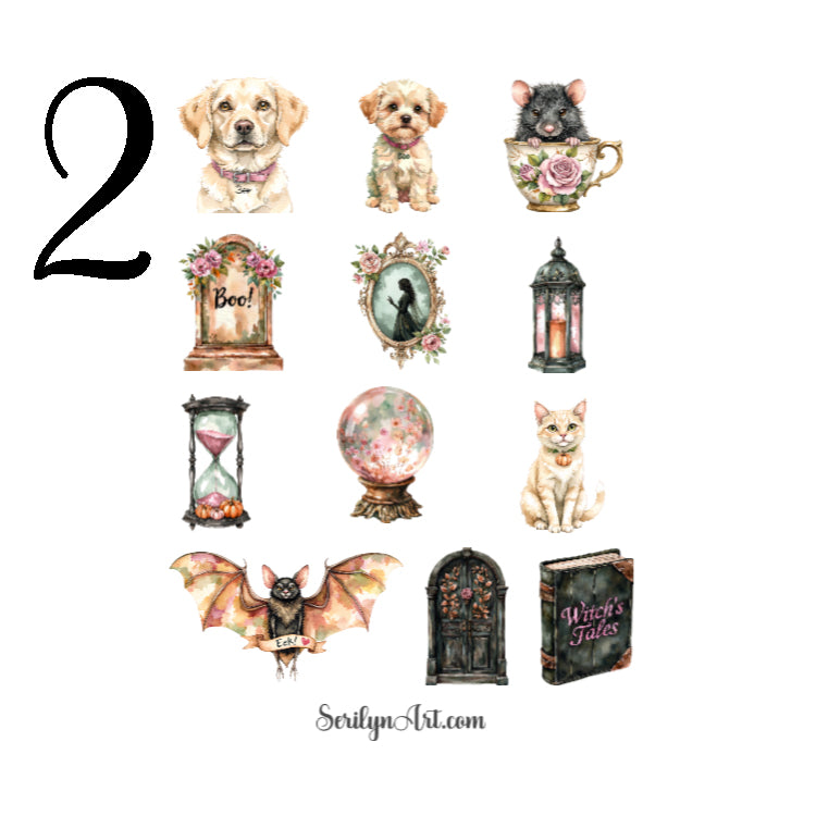 Fancy Halloween Sticker Sheet