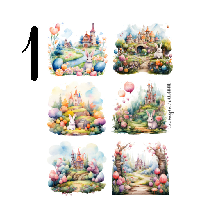 Fantasy Easter Land Sticker Sheet