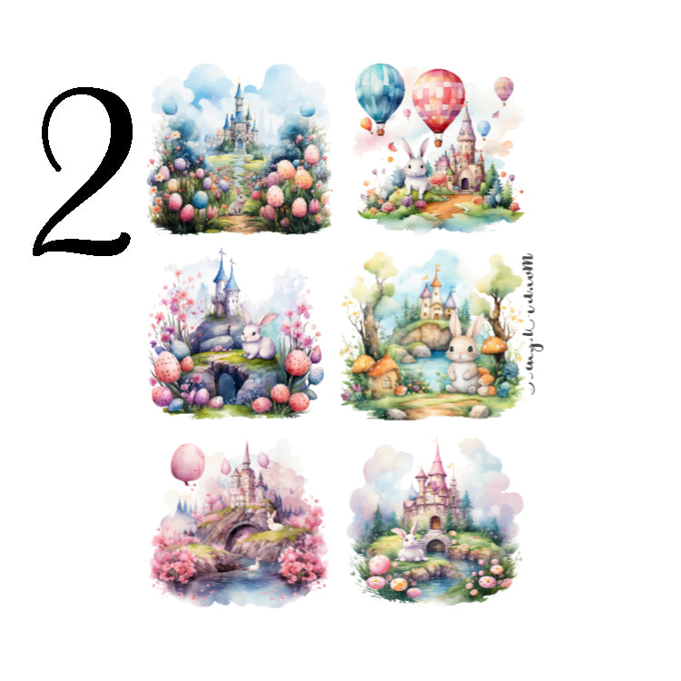 Fantasy Easter Land Sticker Sheet