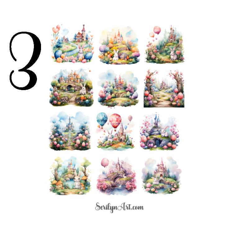 Fantasy Easter Land Sticker Sheet
