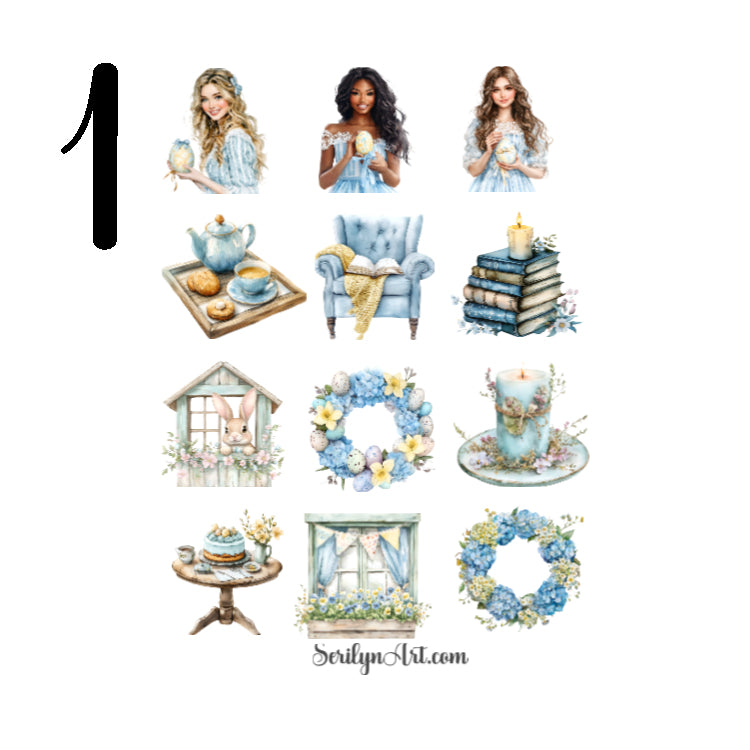 Farmhouse Easter Sticker Sheet