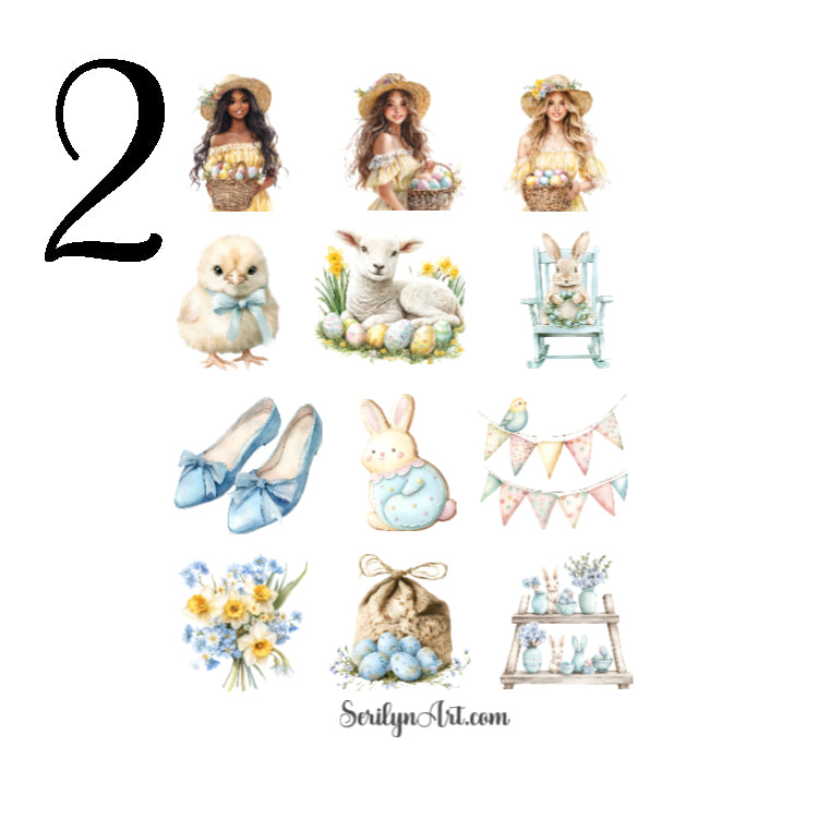 Farmhouse Easter Sticker Sheet