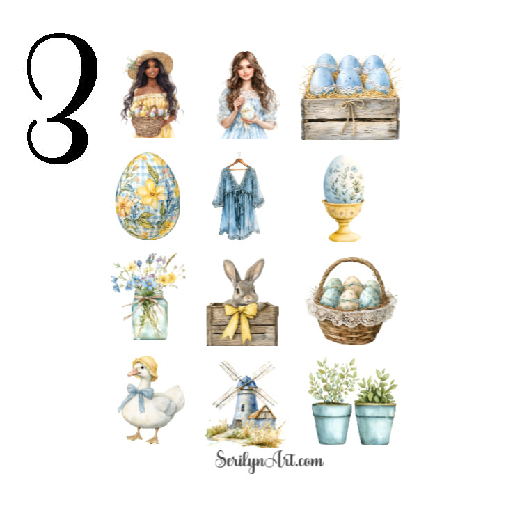 Farmhouse Easter Sticker Sheet
