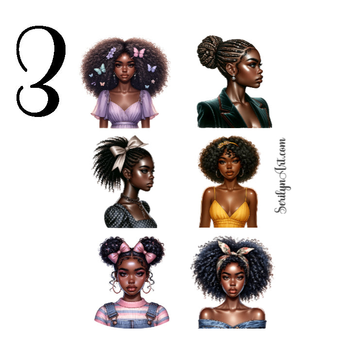 Fashionable Girls Sticker Sheet