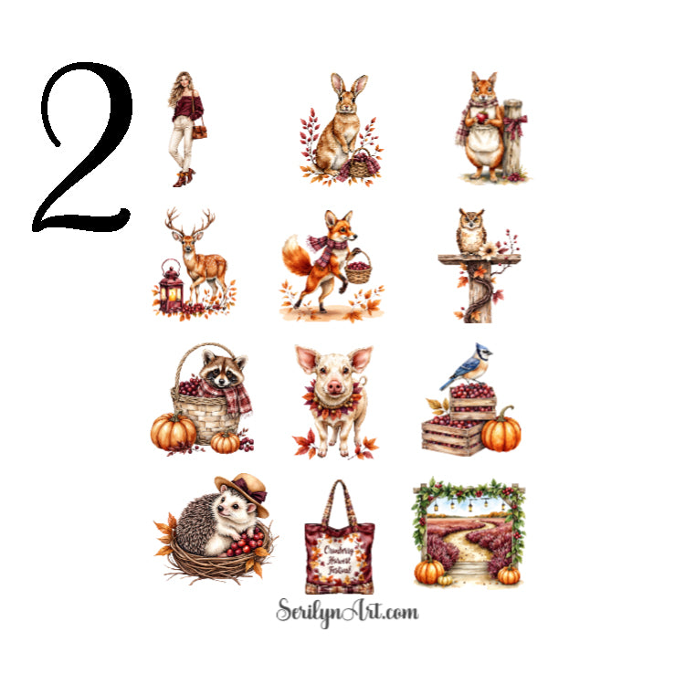 Festive Gingham Sticker Sheet