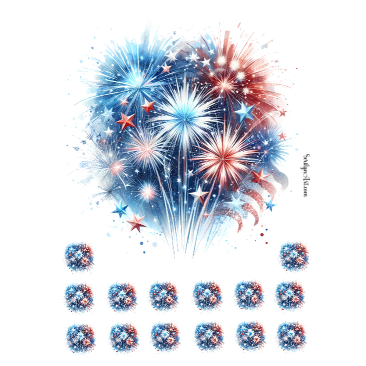 Fireworks Sticker Sheet