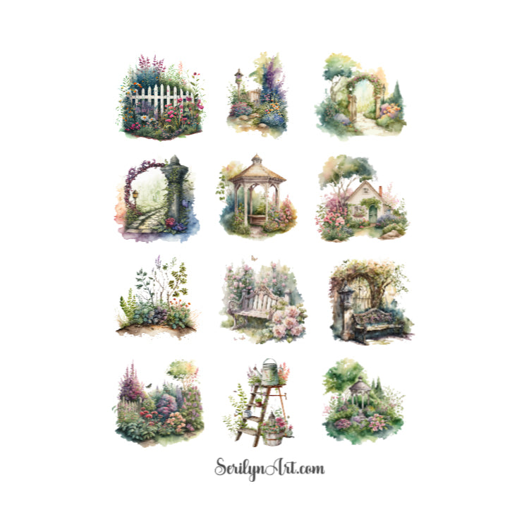 Flower Garden Sticker Sheet