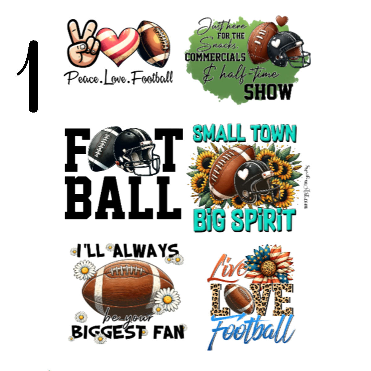 Football Sticker Sheet