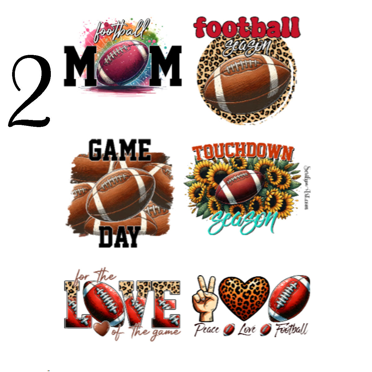 Football Sticker Sheet