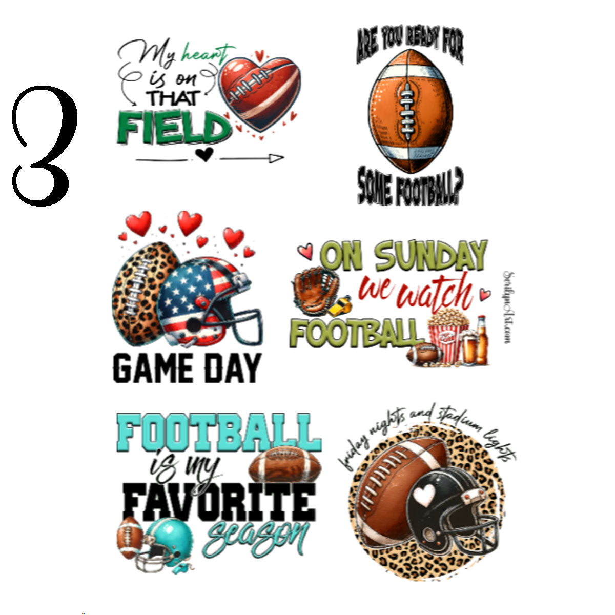 Football Sticker Sheet