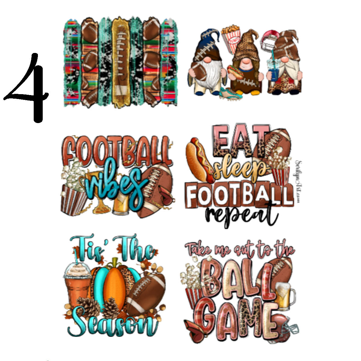 Football Sticker Sheet