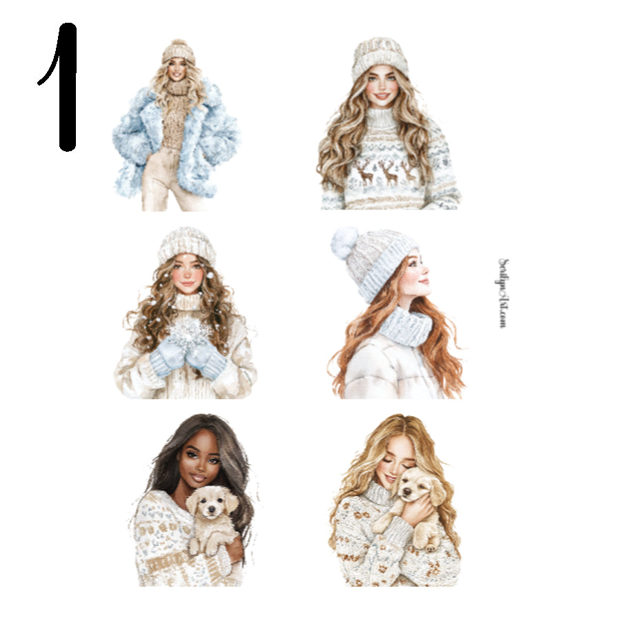 Frosty Coziness Sticker Sheet