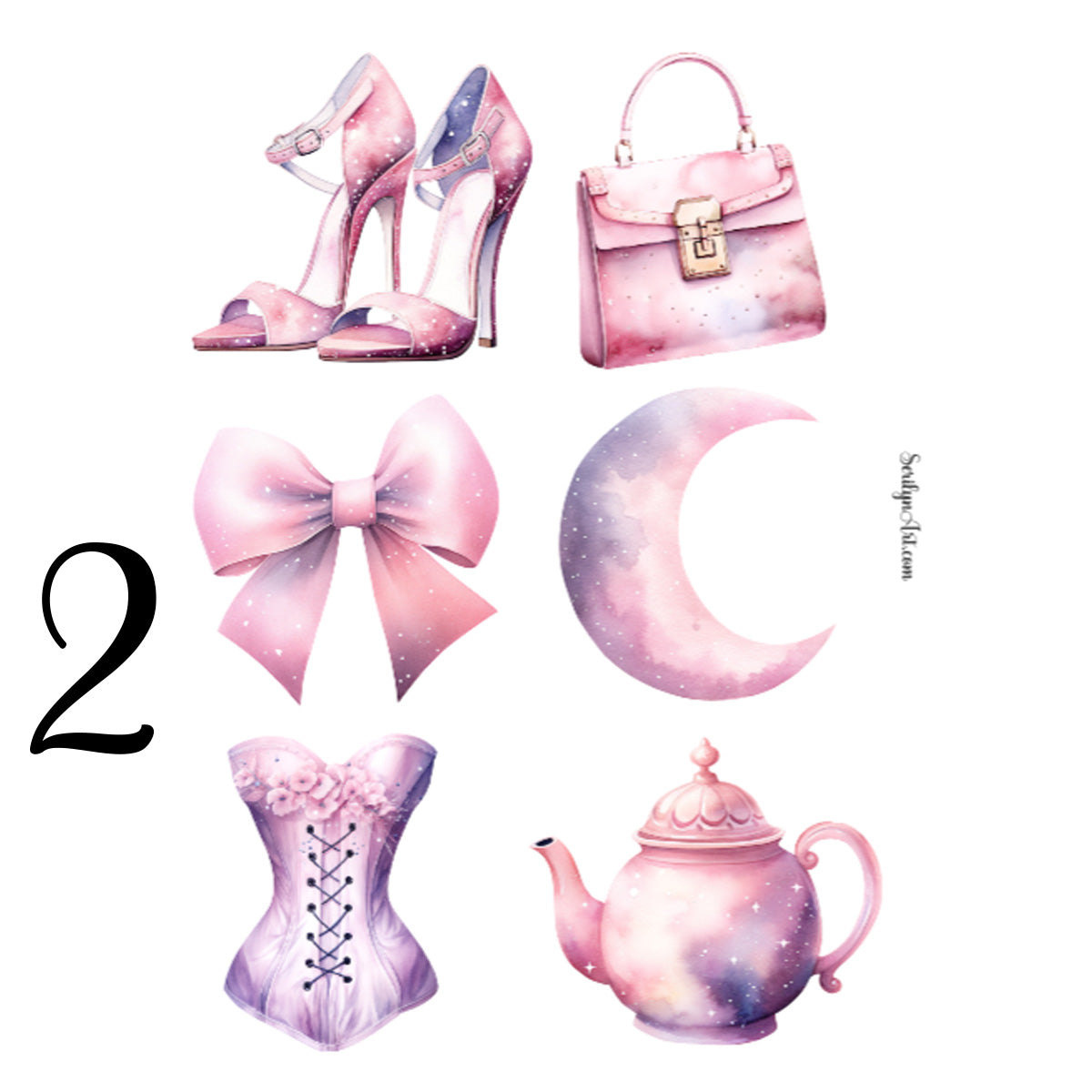 Galaxy Girl Sticker Sheet