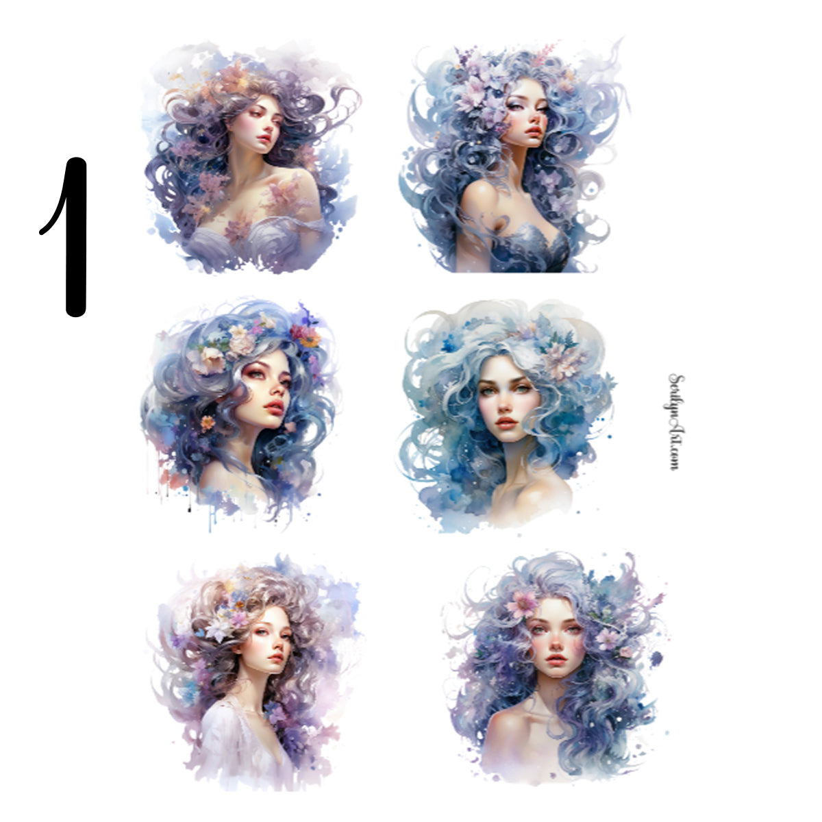 Galaxy Girls Sticker Sheet