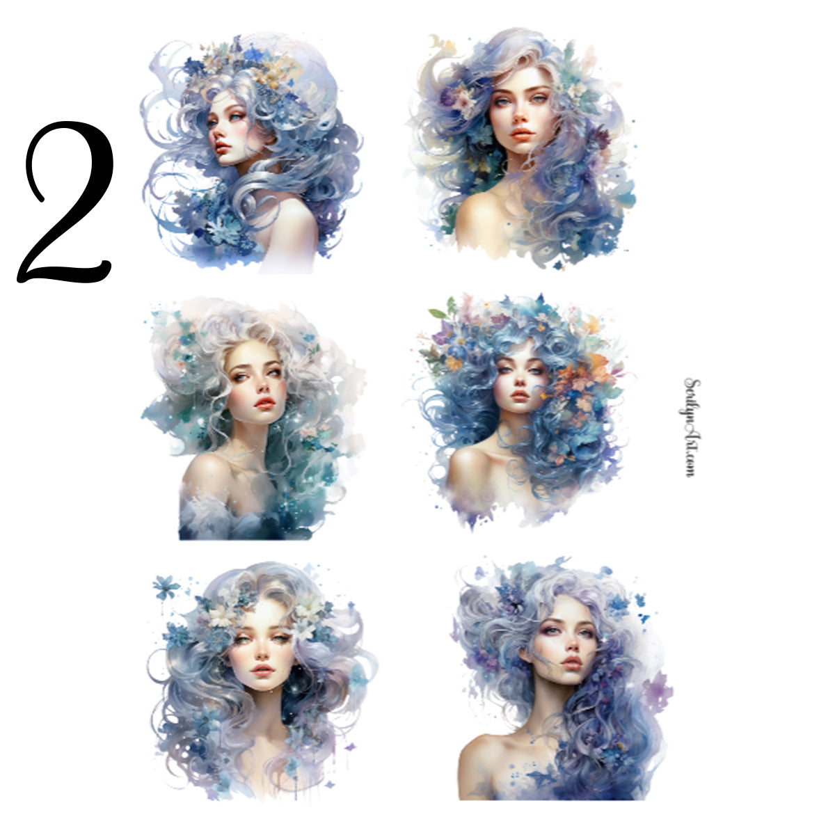 Galaxy Girls Sticker Sheet