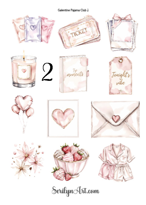 Galentine Pajama Club Collection