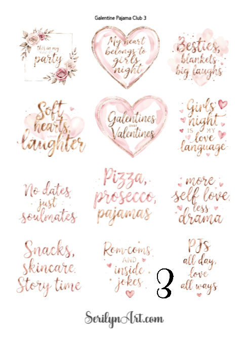 Galentine Pajama Club Collection
