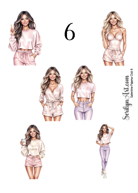 Galentine Pajama Club Collection