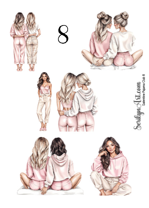 Galentine Pajama Club Collection