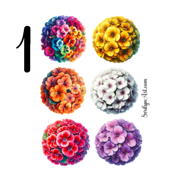 Geranium Sticker Sheet