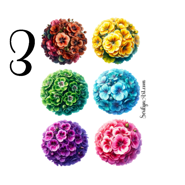 Geranium Sticker Sheet