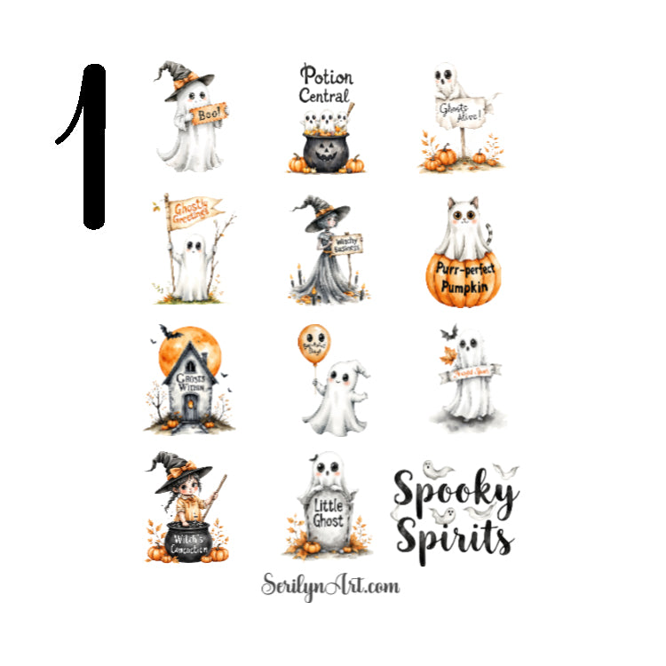 Ghosties Sticker Sheet