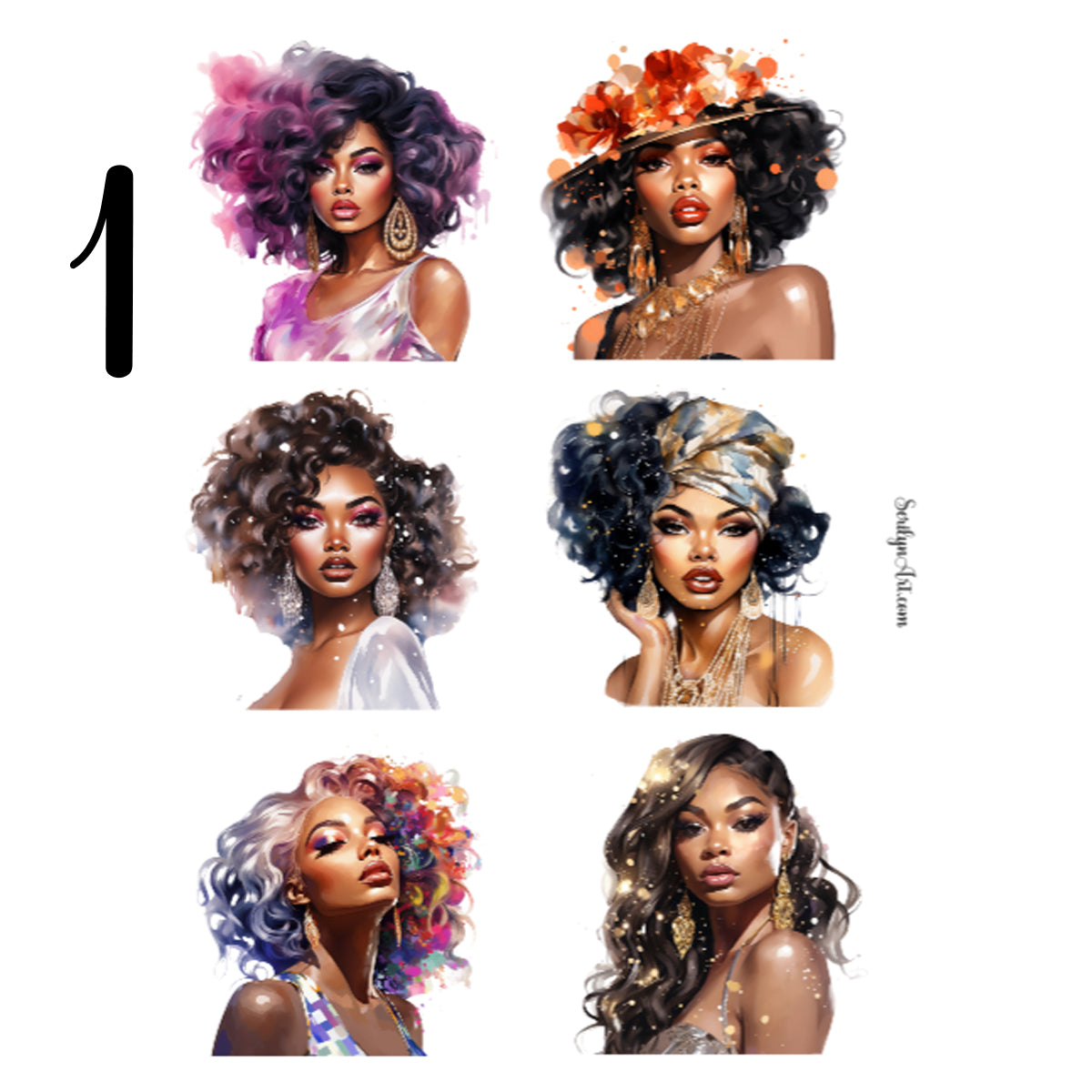 Glam Dolls Sticker Sheet