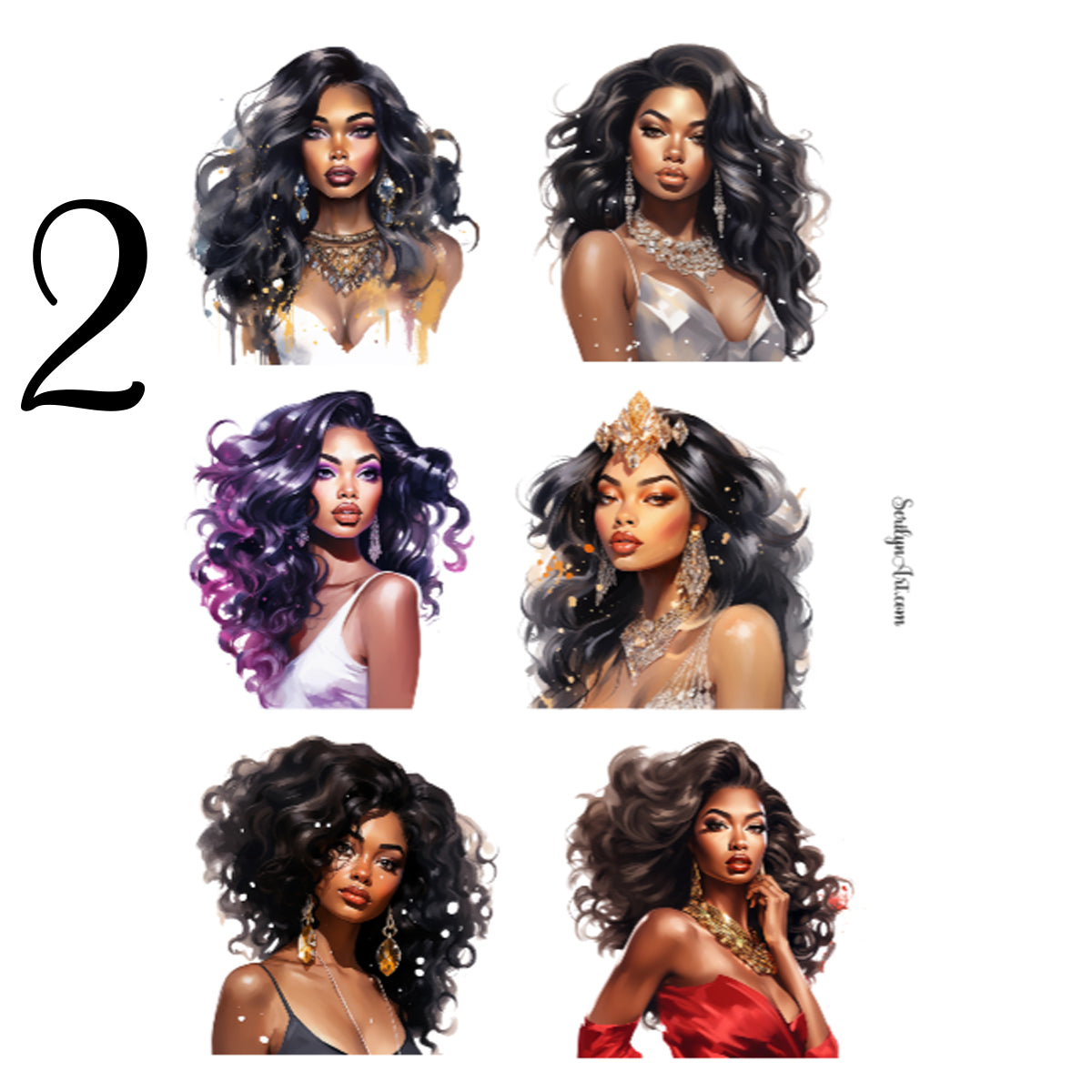 Glam Dolls Sticker Sheet