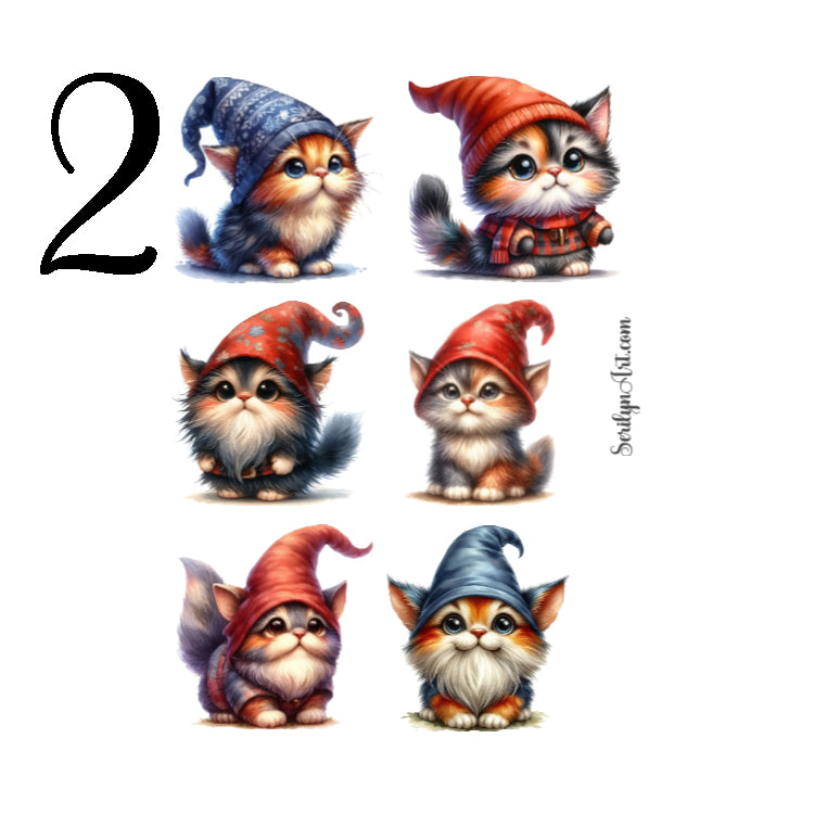Gnome Cats Sticker Sheet